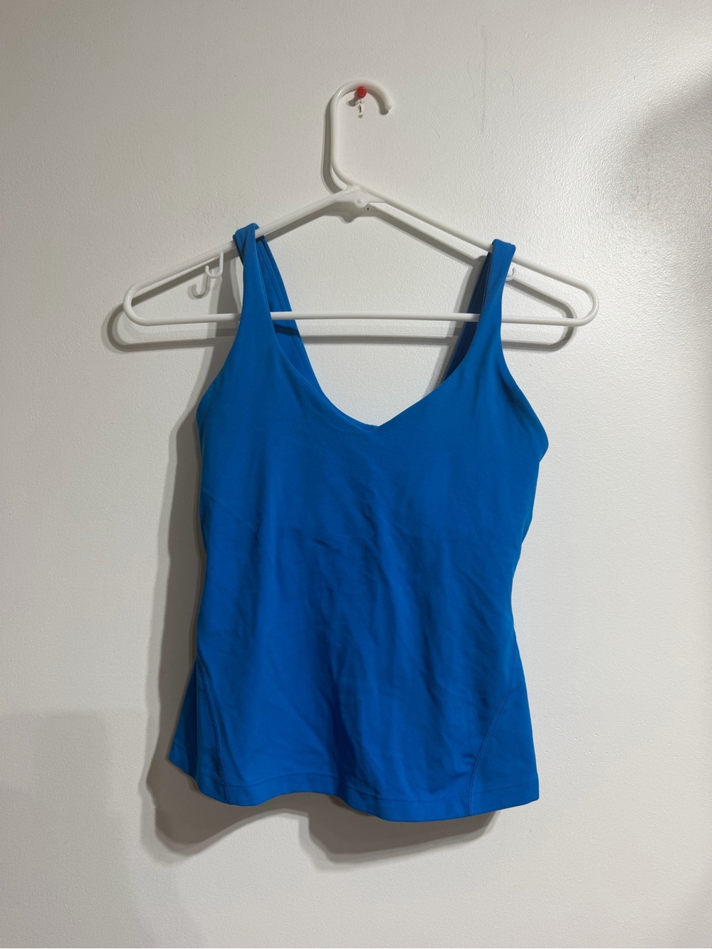 Lululemon Align Waist-Length Tank Top Blue Electric Sapphire Size 4 Built-In Bra